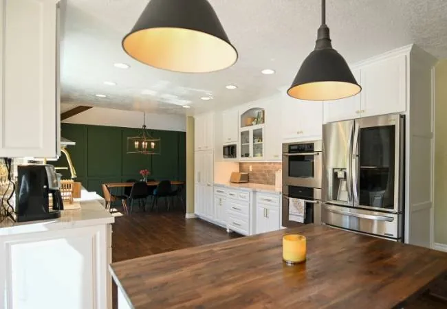 Kitchen remodel installation in progress — the sequence at work in a Valley home