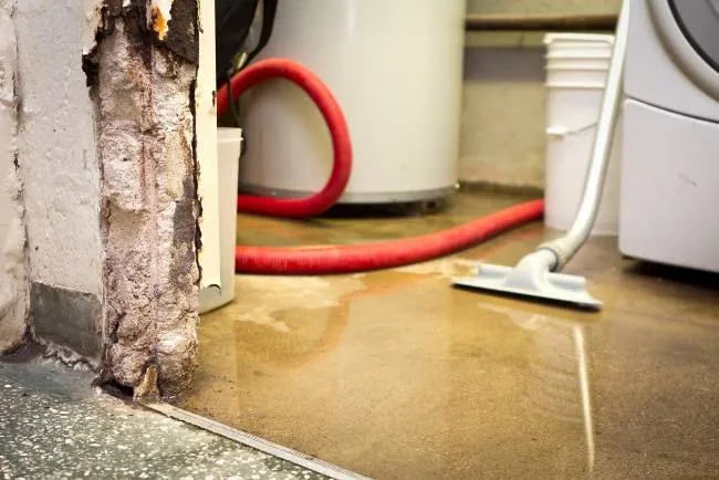 Water damage cleanup in the first 48 hours after a leak